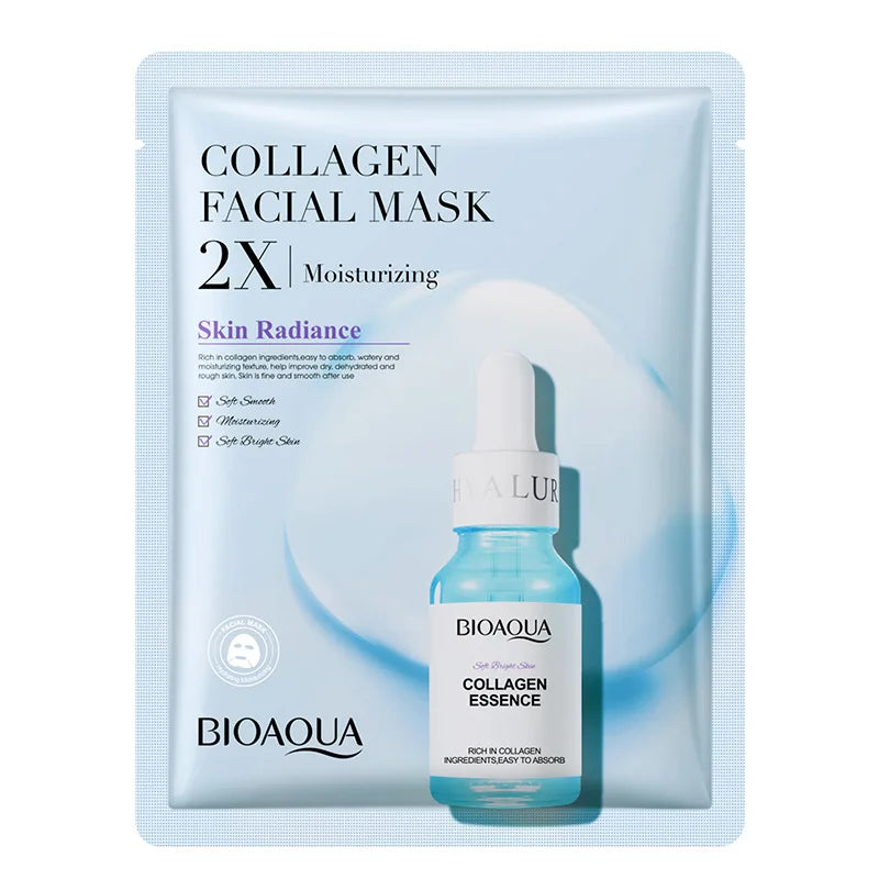 BioAqua Essence Masks (Centella Asiatica, Collagen, Hyaluronic Acid, Vitamin C) - M|M Skincare