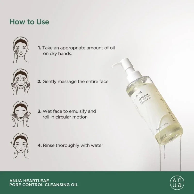 Anua Heartleaf Pore Control Cleansing Oil - M|M Skincare