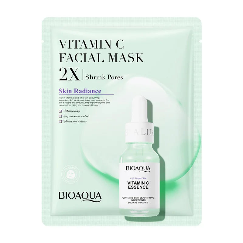 BioAqua Essence Masks (Centella Asiatica, Collagen, Hyaluronic Acid, Vitamin C) - M|M Skincare